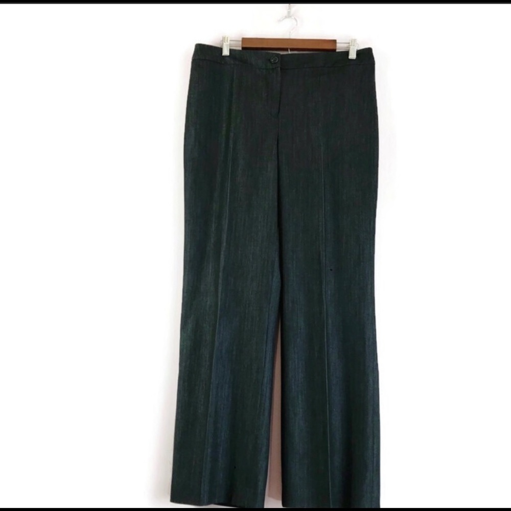 JONES NEW YORK The Sloane Pant Navy Combo Trouser Wider Straight Leg 12P NWT